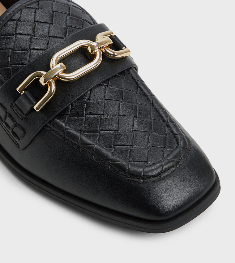GRACEYY Woven Detail Loafers