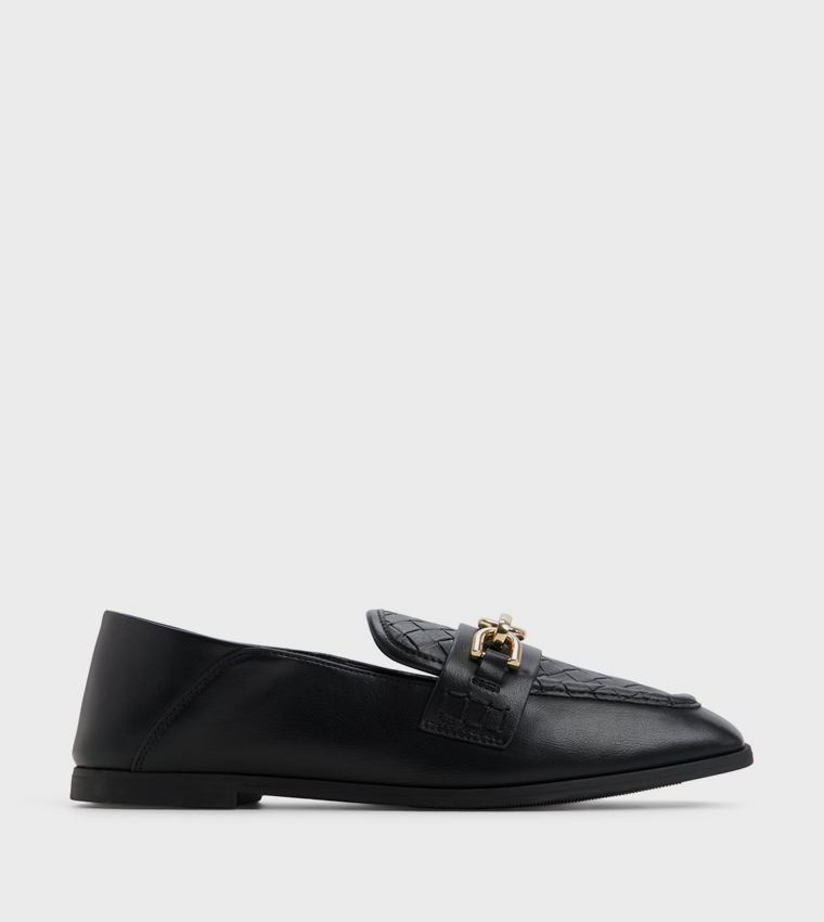 GRACEYY Woven Detail Loafers