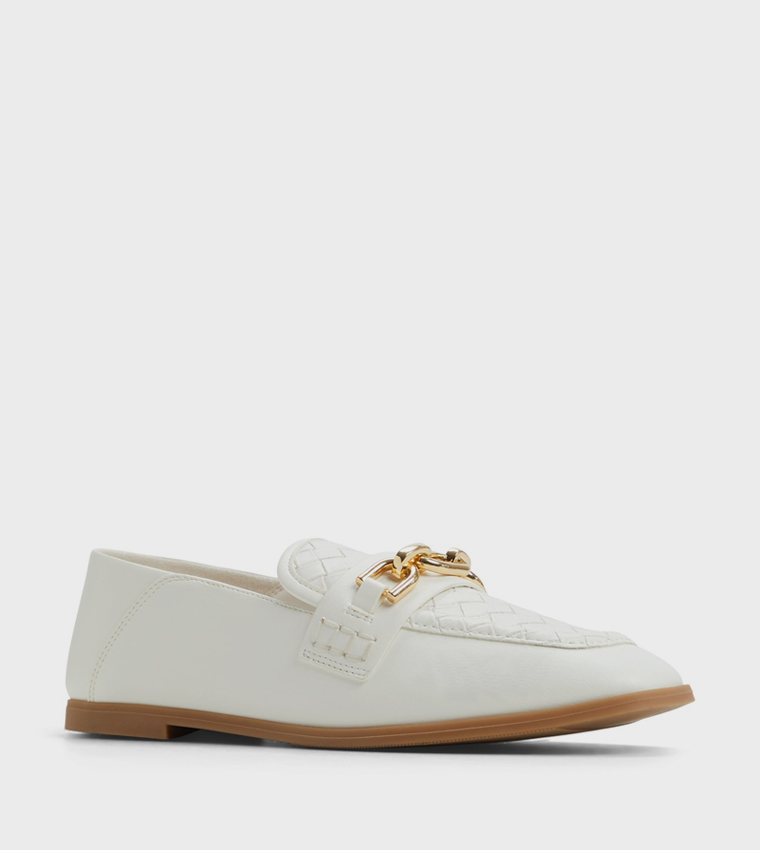 GRACEYY Woven Detail Loafers
