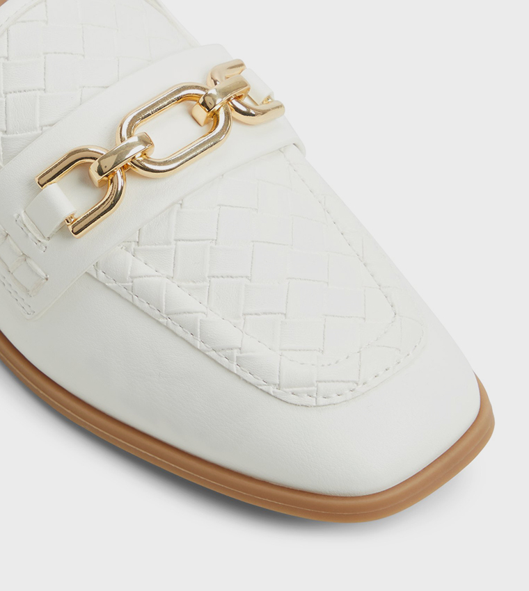 GRACEYY Woven Detail Loafers