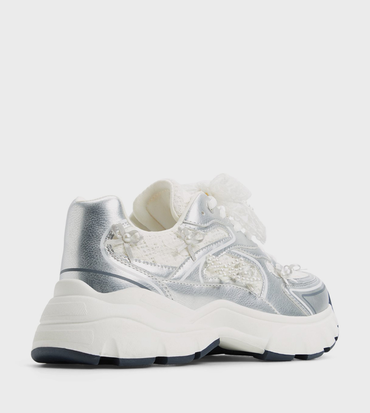 GRACIEMAY Metallic Chunky Sneakers