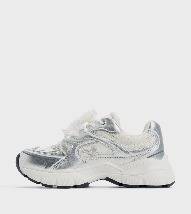 GRACIEMAY Metallic Chunky Sneakers