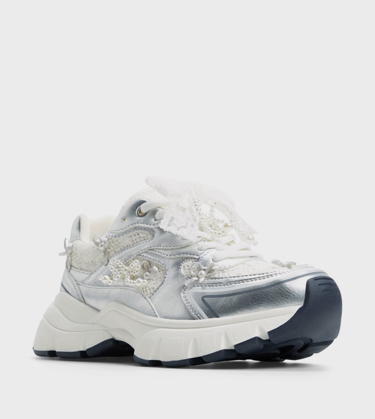 GRACIEMAY Metallic Chunky Sneakers