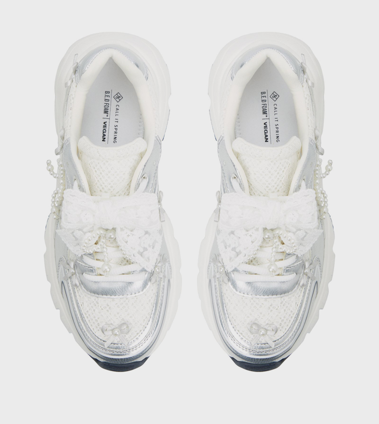 GRACIEMAY Metallic Chunky Sneakers