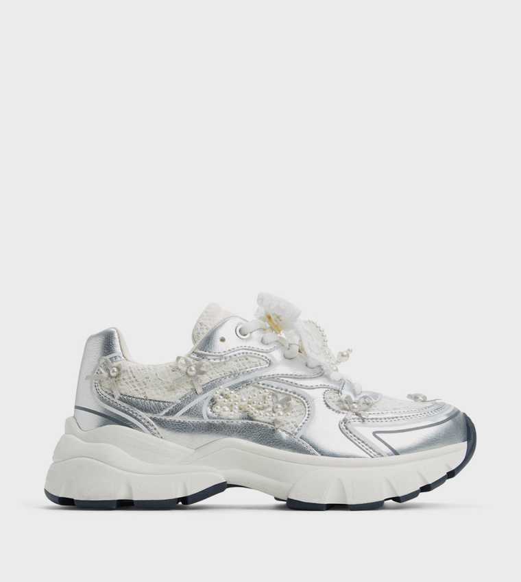 GRACIEMAY Metallic Chunky Sneakers