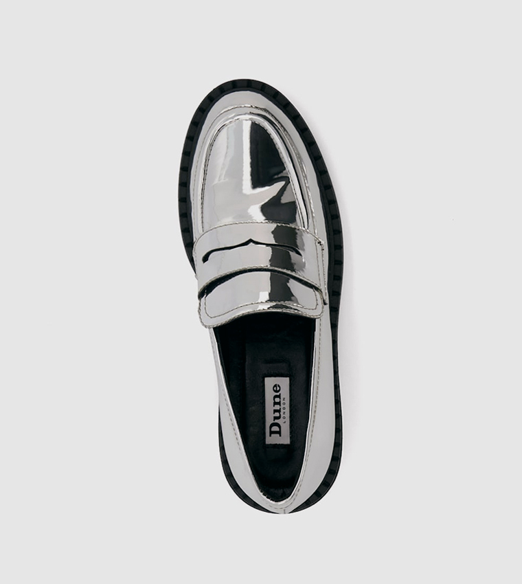 GRADUAL Glossy Platform Loafers