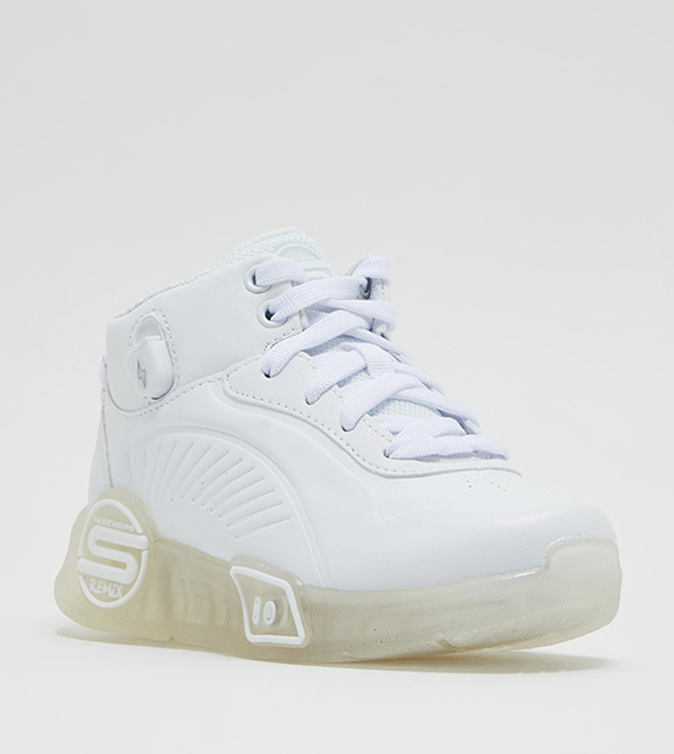 Buy Skechers S Lights Remix Lace Up Sneakers In White 6thStreet UAE