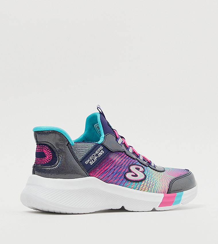 حذاء سليب أون شبكي بحواف لامعة