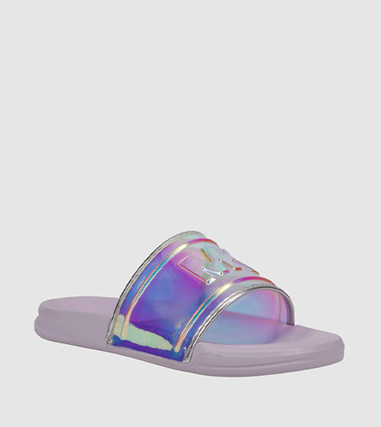 Buy Michael Kors Jett Iridescent Casual Slides In Purple 6thStreet Bahrain