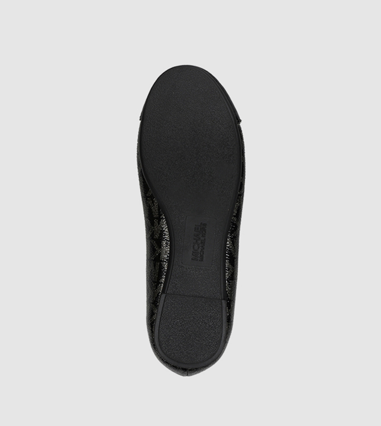 Kenya Lock Logo Monogram Ballerinas
