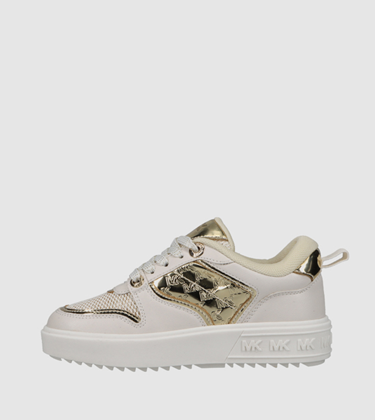 EMMET RUMI Monogram Lace Up Sneakers