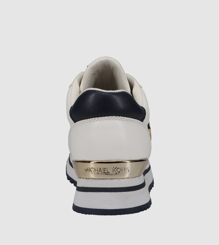 MONIQUE Logo Metal Lace Up Sneakers