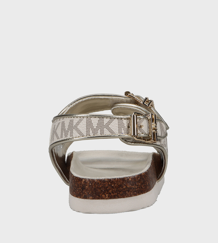 LOREK Monogram Flat Sandals