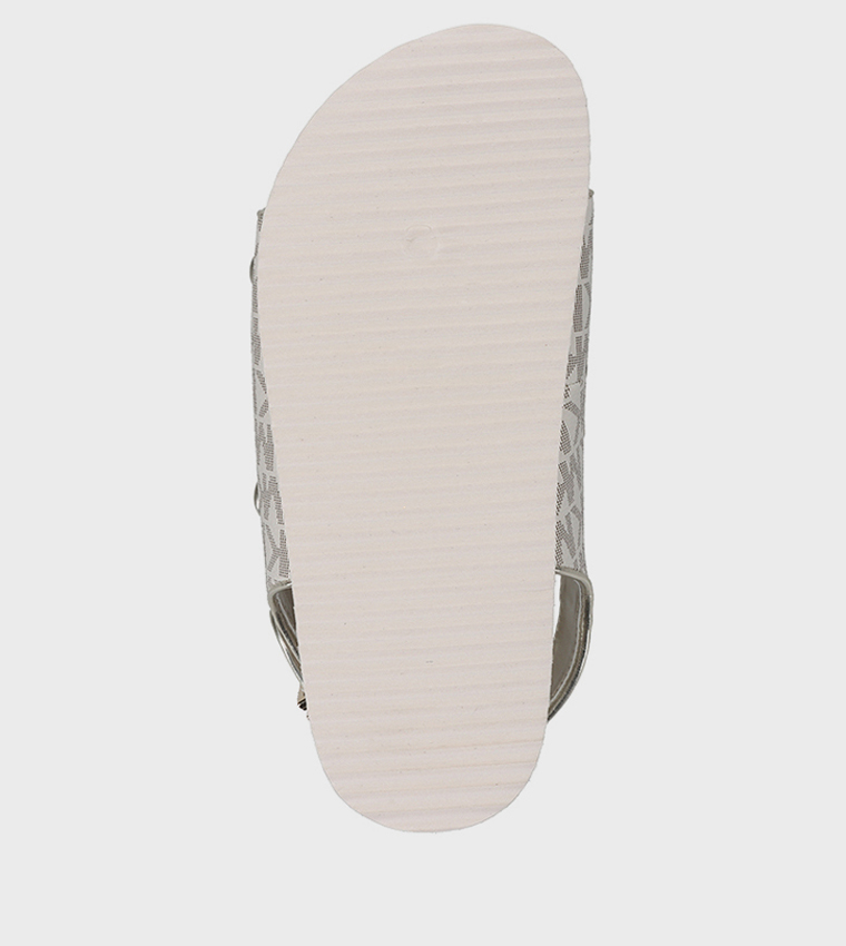 LOREK Monogram Flat Sandals