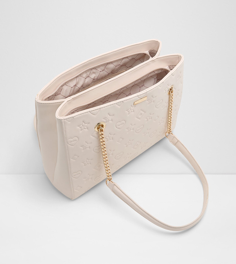 Buy Aldo GRIGAR Monogram Shoulder Bag In Beige 6thStreet UAE