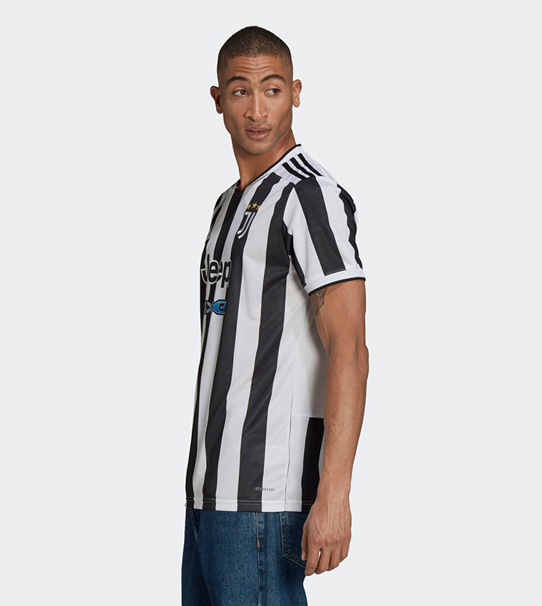 Buy Adidas Juventus 21/22 Home Jersey T Shirt In Black