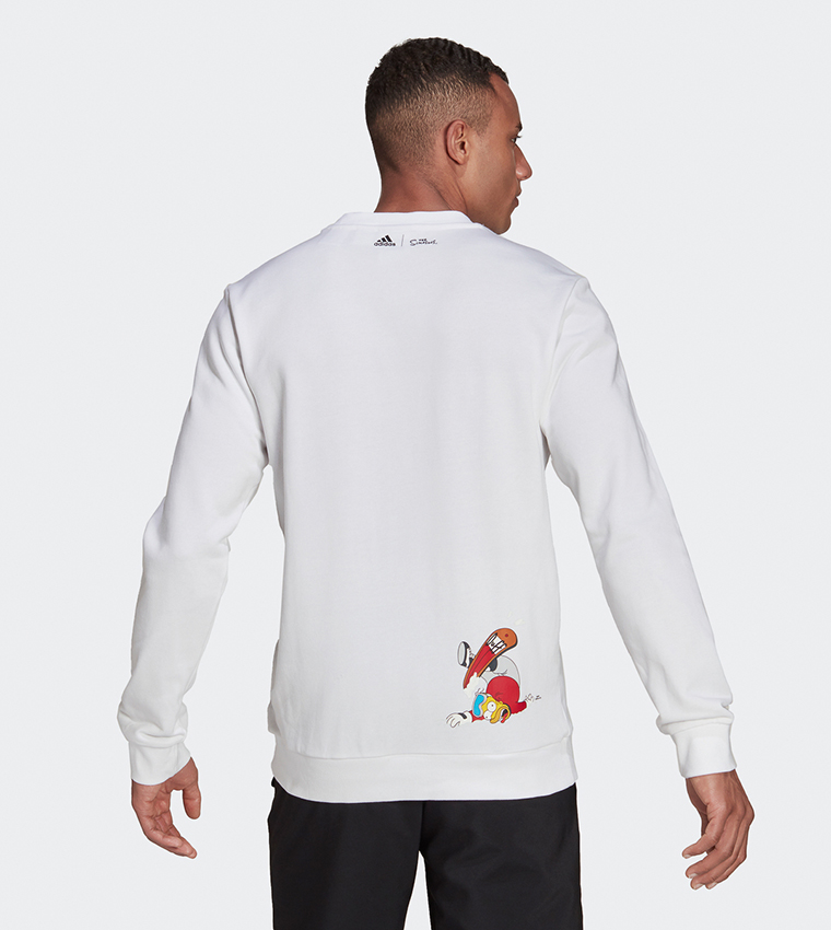 adidas x the simpsons snowboard graphic sweatshirt