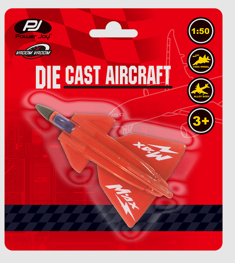 P.Joy Vroom Die Cast Aircraft 9 Asst