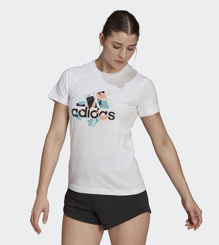 Adidas graphic tee womens best sale