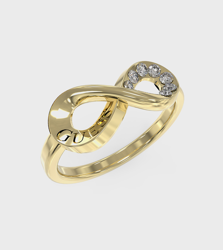 Crystal Infinity Ring, 54mm