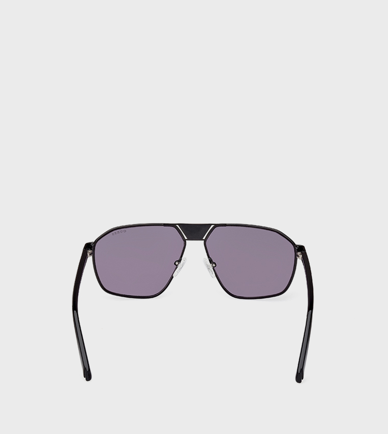 Patterned Detail Aviator Sunglasses
