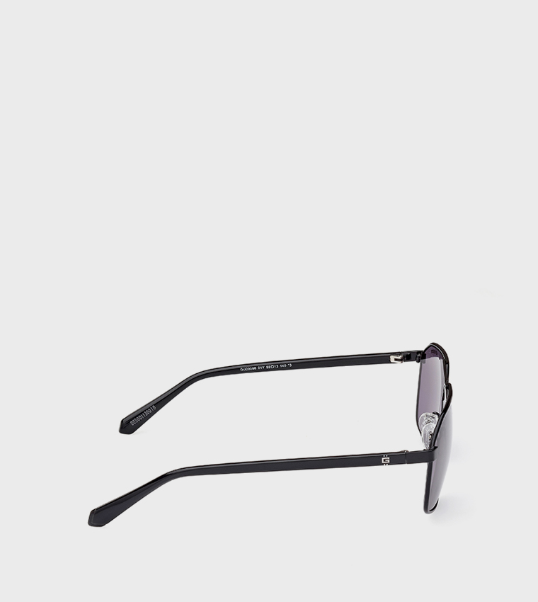 Patterned Detail Aviator Sunglasses