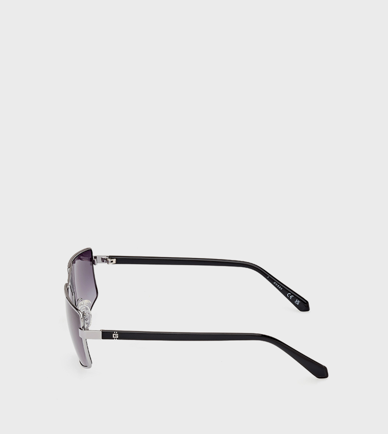 Patterned Full Rim Sunglasses