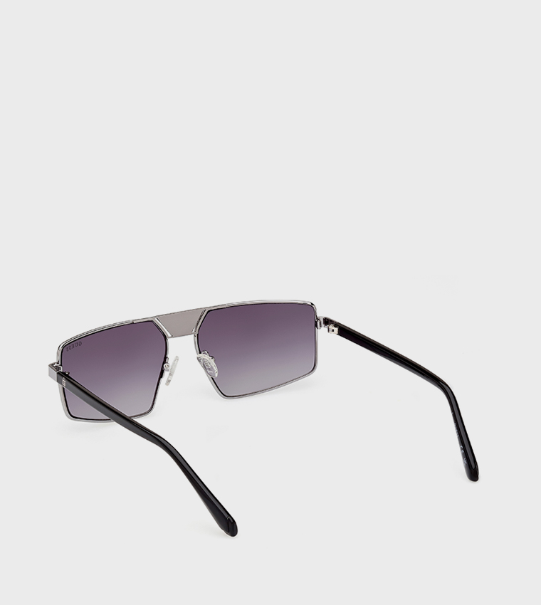 Patterned Full Rim Sunglasses
