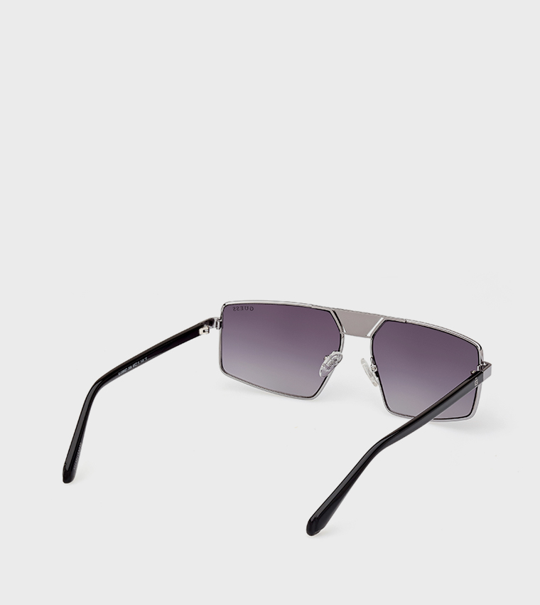 Patterned Full Rim Sunglasses