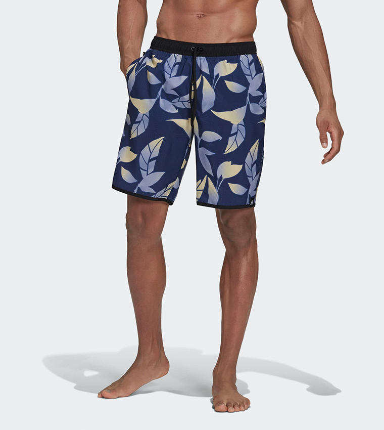 Buy Adidas Classic Length Graphic Swim Shorts In Blue 6thStreet