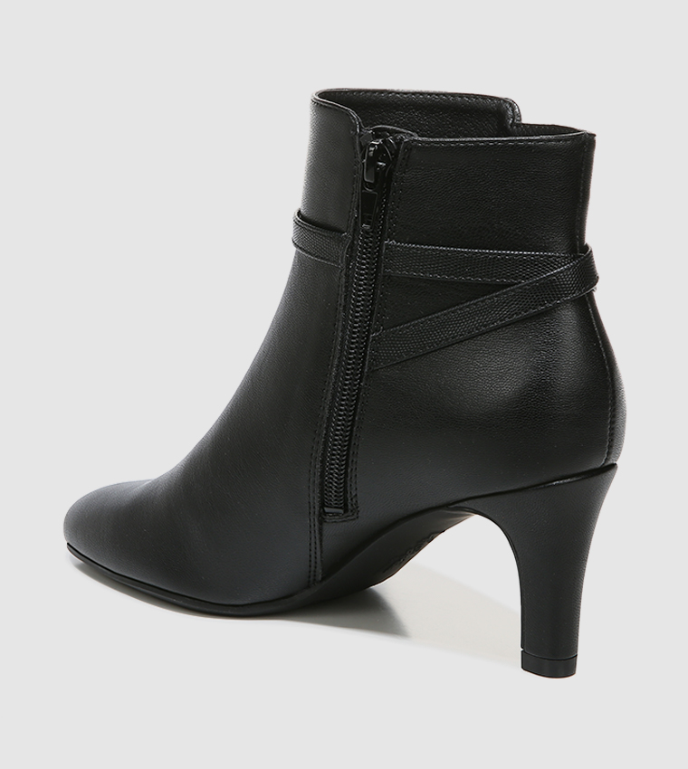 Black Pointed Toe Ankle Boot
