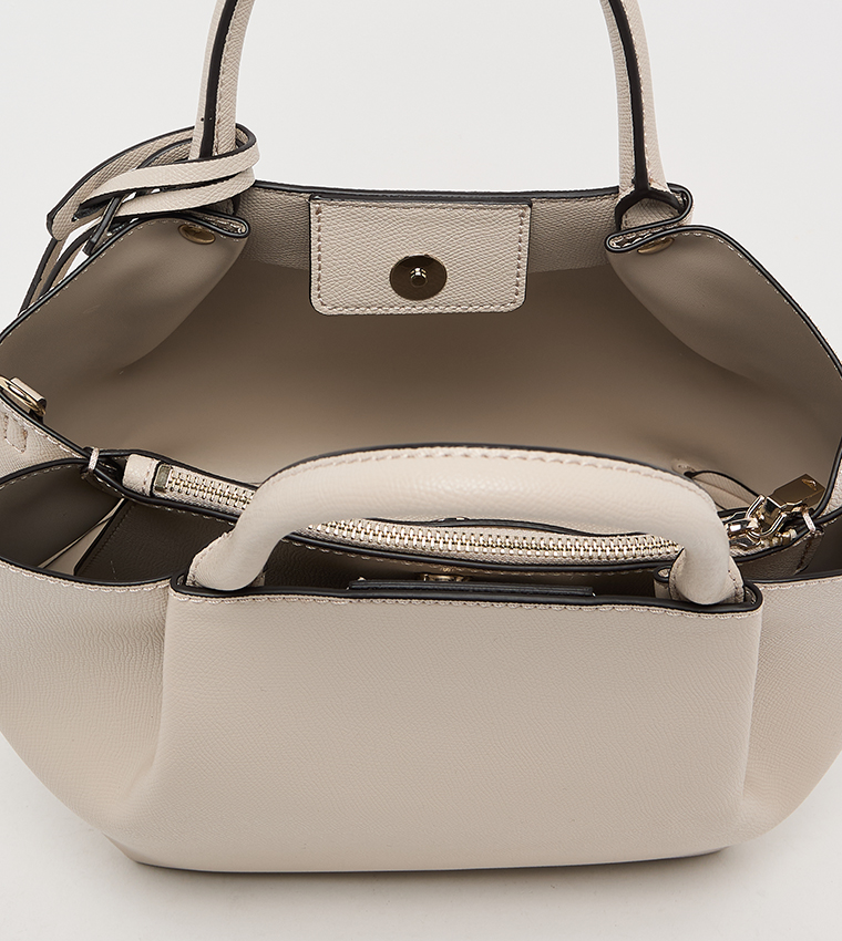 AMORETTE Logo Detail Girlfriend Satchel Bag