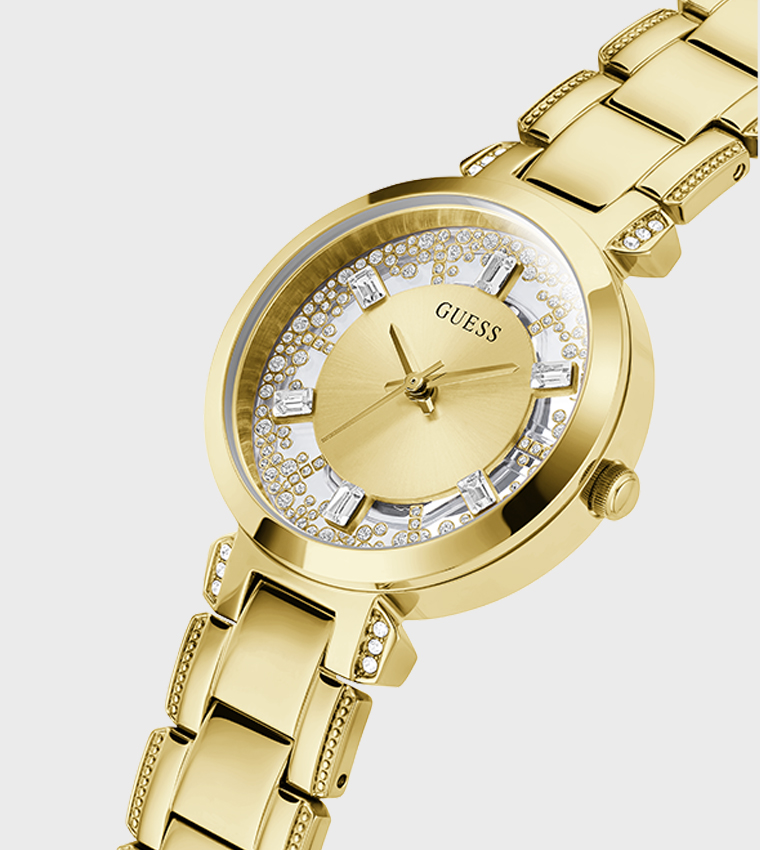 Crystal Quartz Analog Watch, 33mm