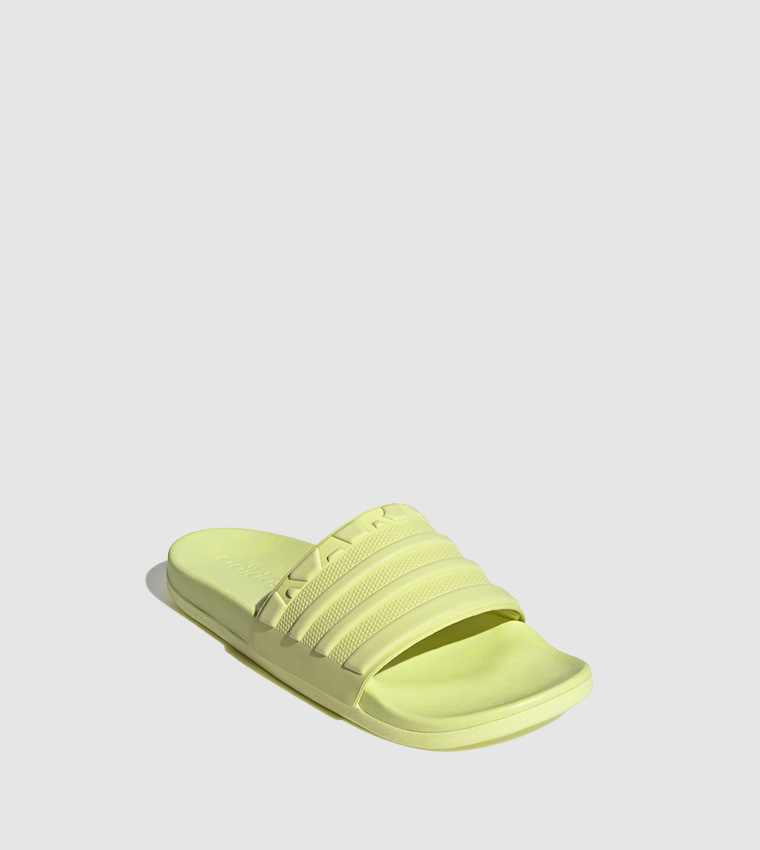 Green adidas 2024 flip flops