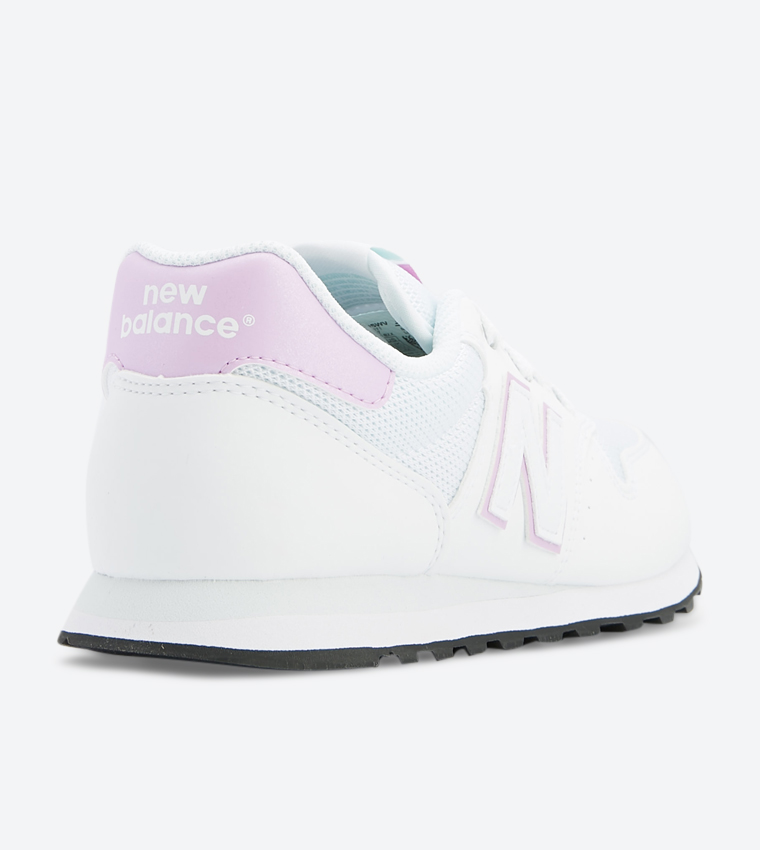 500 Comfort Insert Lace-Up Sneakers - White