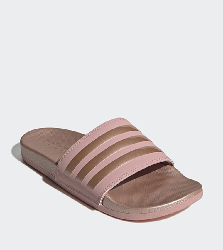 Adidas adilette comfort store slides pink