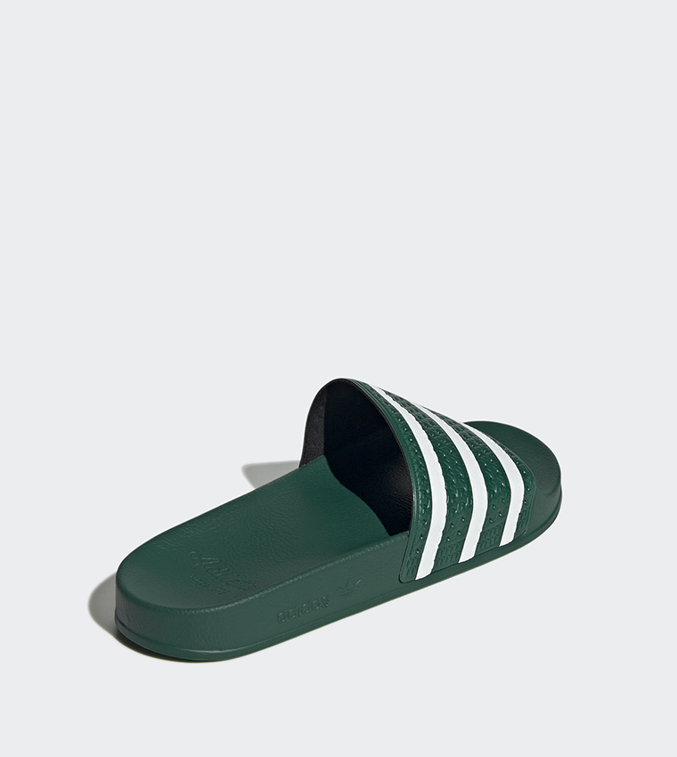 Green best sale adilette slides