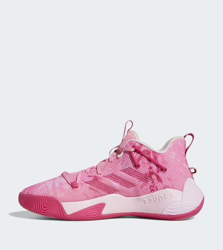 Mens pink shop adidas basketball shoes