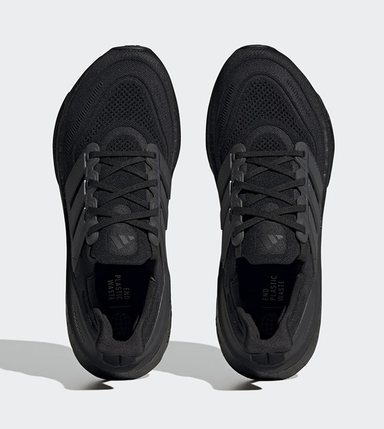 Buy Adidas ULTRABOOST LIGHT Mesh Lace Up Running Shoes In Black