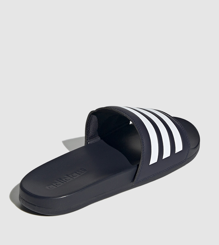 Adidas slippers hot sale all black