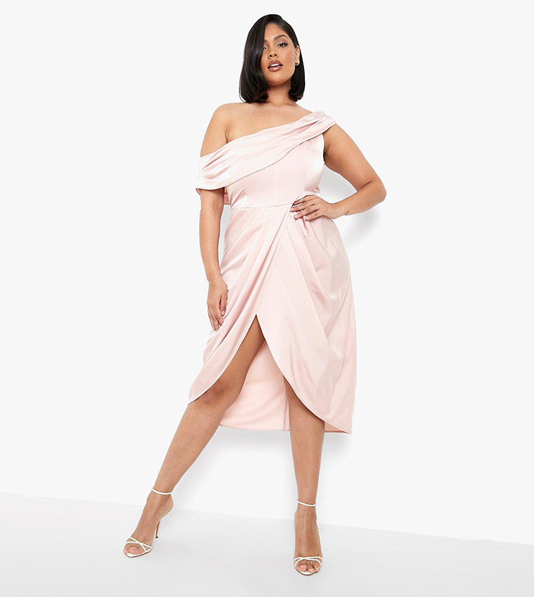 One shoulder 2025 wrap dress