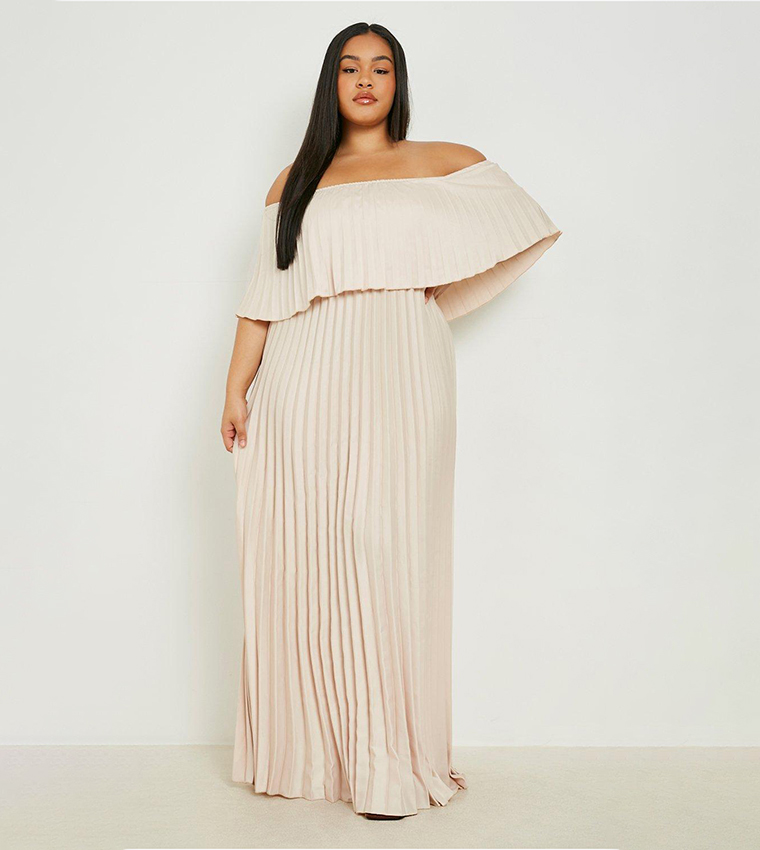 Plus size clearance bardot maxi dress