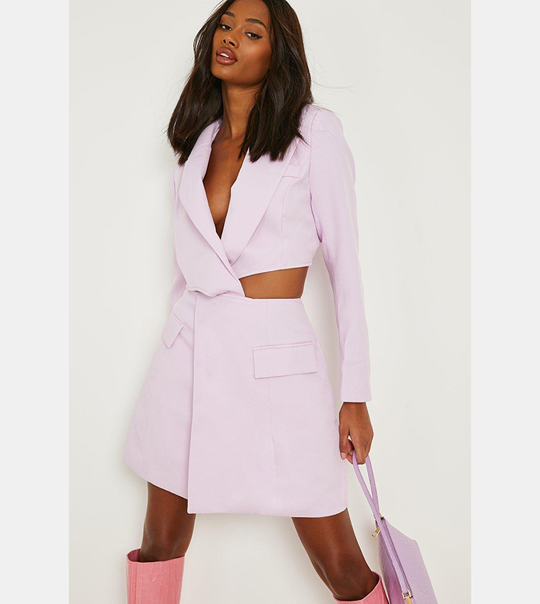 Blazer dress lilac best sale