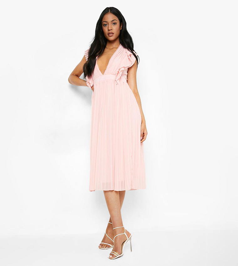 Tall pleated clearance dress