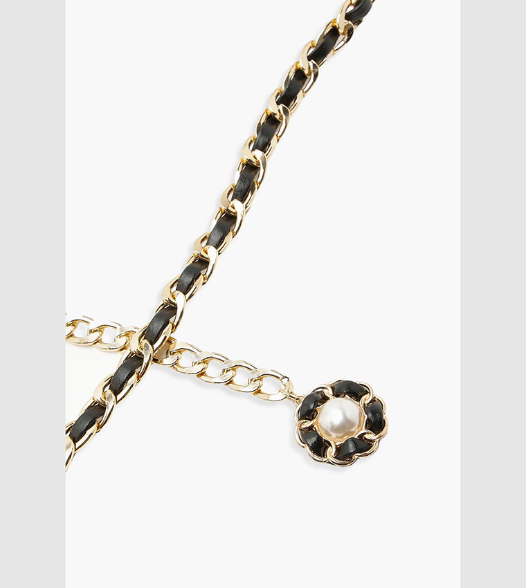 Circle Chain Boohoo Chain Belt Geometric Ring Chain Belt