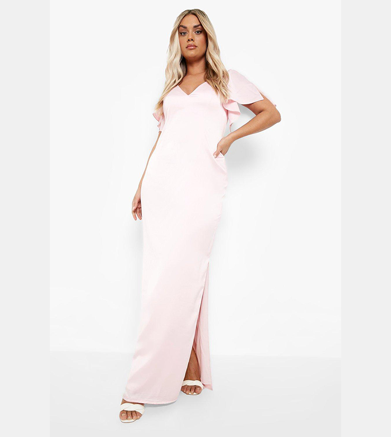 Dusky pink maxi dresses best sale