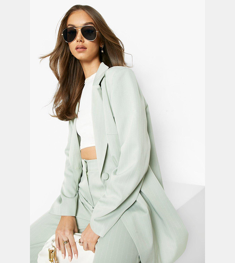 Oversized shop longline blazer