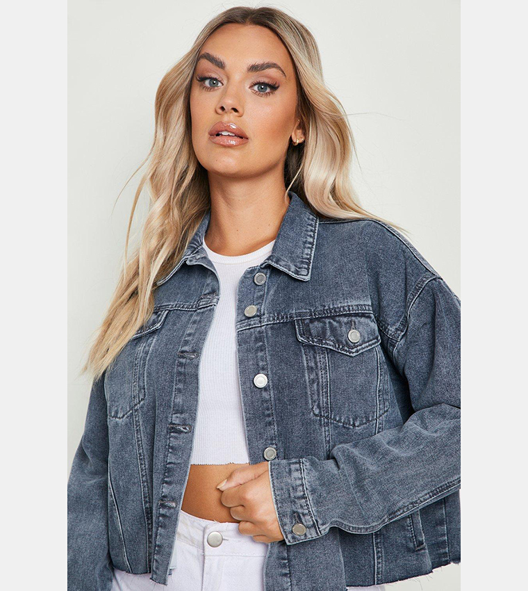 Vintage wash denim jacket outlet