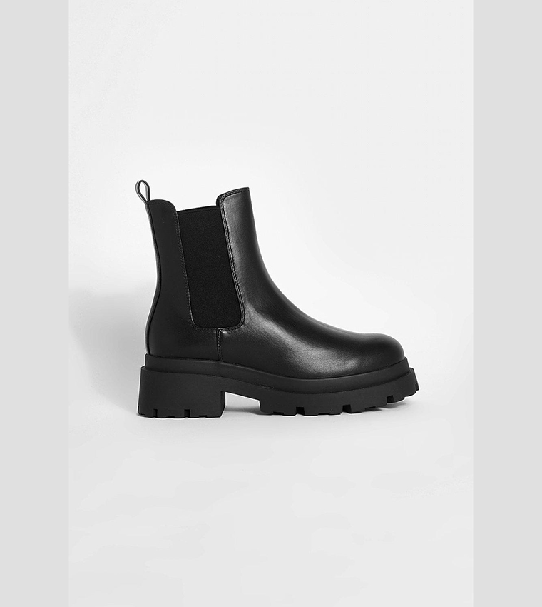 Chunky Double Sole Chelsea Boots