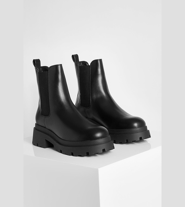 Chunky Double Sole Chelsea Boots